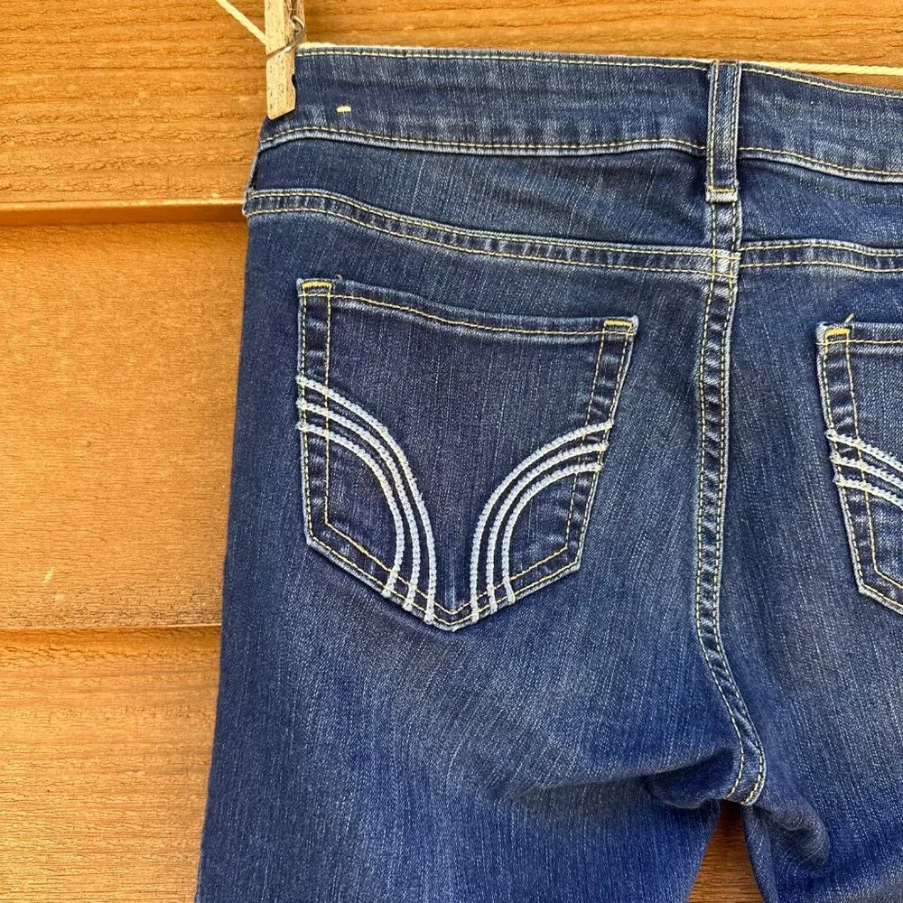 Hollister Super Skinny Low Rise Dark Blue Jeans Size 27 - Picture 12 of 13